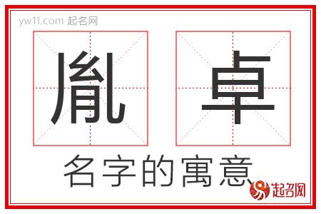 卓名字意思|卓字取名的寓意